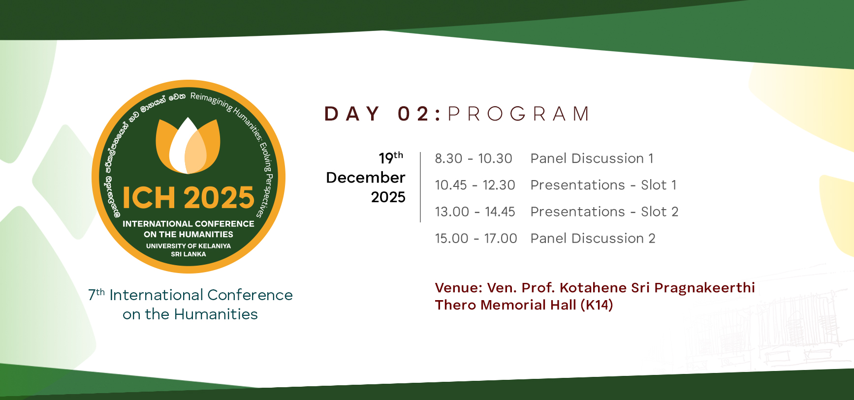 ICH 2025 Program Image