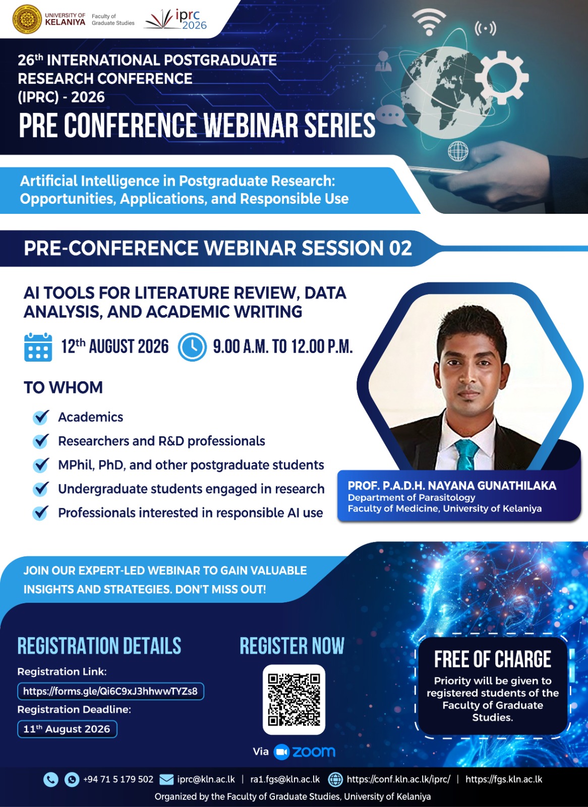 Session 02 flyer - Prof. P.A.D.H. Nayana Gunathilaka