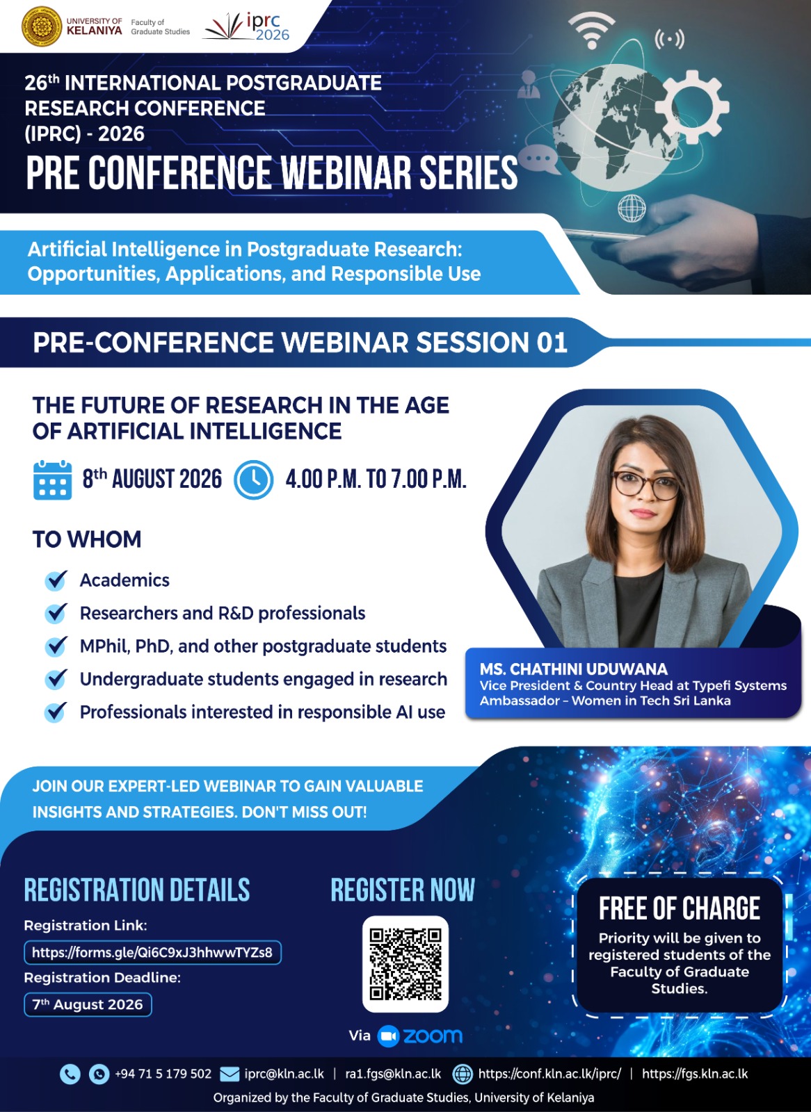 Session 01 flyer - Ms. Chathini Uduwana
